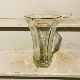 Large Fluted Glass Vase (Basement)