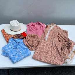 Vintage Costume/Dress-Up Lot Including Child's Western Shirt & Handmade Clothes (TD LOC 8)