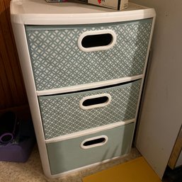 Plastic Storage With Fabric Drawers (KM1 - Kitchen)