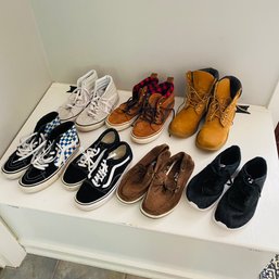 Assorted Men's Shoe Lot - Vans, Timberland, And Nike - Sizes 6.5 Through 8 (Entry)