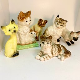 Adorable, Vintage Mini Ceramic Cat Figurines, Some Lefton's (S25)