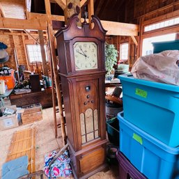 Vintage Philco Grandfather Clock Tube Radio - As Is (Barn)