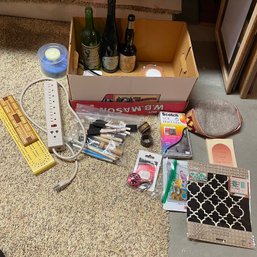 Miscellaneous Lot Including Cribbage Boards, Paintbrushes, Combo Locks, And More! (Zone 2)