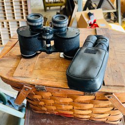 Tasco And Vintage Binolux Binoculars (Garage Left)