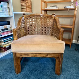 Lovely Vintage CANE ARMCHAIR By Ayers Furniture (garage)