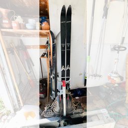 Vintage Skis And Ski Boots (Garage Left)