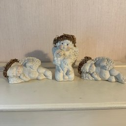 Trio Of Vintage CAST ART Industries Figurines (Up DR)