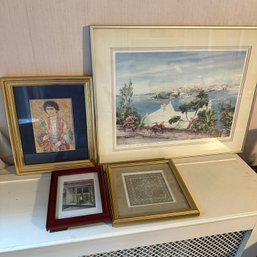 Assorted Vintage Framed Art & Lithograph (Up DR)