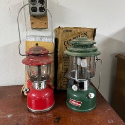 Pair Of Vintage Coleman Lanterns - See Description (zone 3)