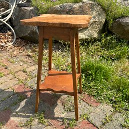 Small Wooden Side Table, Plant Table