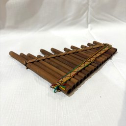 Unique Pan Flute Handcrafted In Ecuador By Native American Indians (BM)