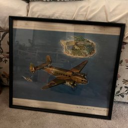 Vintage Military Plane Print (LR)