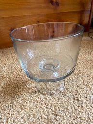 Glass Trifle Serving Dish On Pedestal