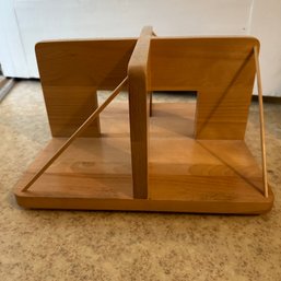 Wooden Lazy Susan - Repaired Wood Spindles (Kitchen)