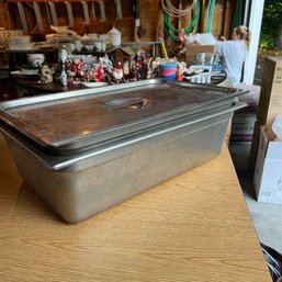 Stainless Steel Serving Tray With Warmer (garage)