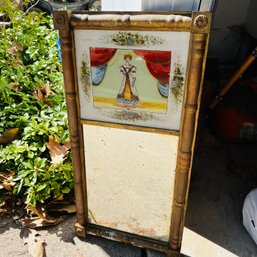 Vintage Reverse Painted Mirror (Garage Left)
