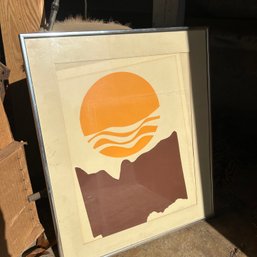 Framed Sarah Roche Sunset Art Print (Garage Center)