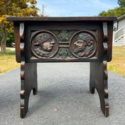 Antique Carved Joint Stool (IS)