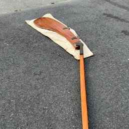 Gorgeous Vintage Wooden Sailboat Rudder (IS)