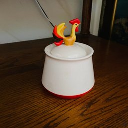 Small Rooster Jar By Holt Howard