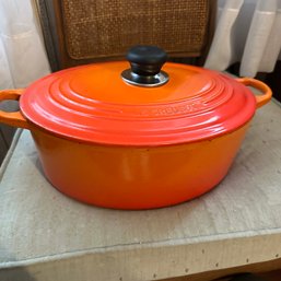 LE CREUSET Large Oval Lidded Dutch Oven (DR)