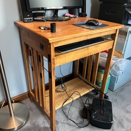 Computer Desk With Pull Out Drawer (First Floor BR 1)