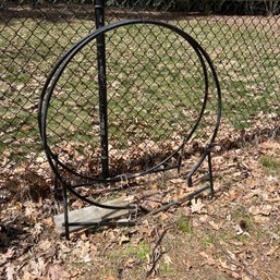 Round Log Holder - As Is (pool)