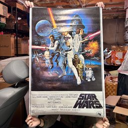 Vintage 1990s Reproduction Of 1977 STAR WARS Movie Poster!