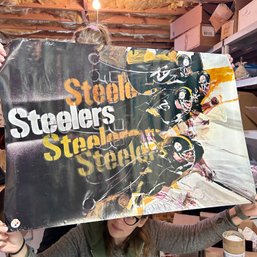 Vintage 1968 STEELERS Poster Pittsburgh Steelers NFL Poster