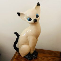 Ceramic Cat Statue