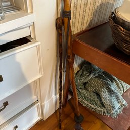 Pair Of Wooden Walking Sticks (MB2) (DR)