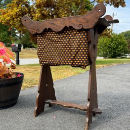 Antique Wooden Sewing Basket ~ See Notes ~ (DC)