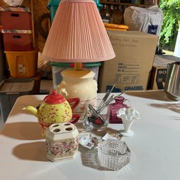 Lamp, Ceramics, Glass Decor, Etc. (Garage)