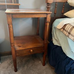 Vintage Side Table With Drawer (First Floor BR 1)