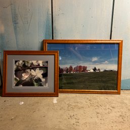 Pair Of Lovely Wooden Art Frames With Photographs (BSMT)