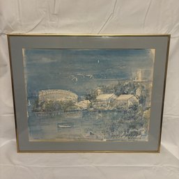 Beautiful Gold Framed Alfred Birdsey Artwork (BM)