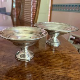 Pair Of Vintage Sterling Silver Small Compote Bowls (DR)