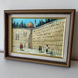 Vintage Signed Framed Art Bought In Israel 1980 (Upstairs BR)