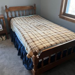 Vintage Wooden Twin Size Bed (First Floor BR 1)