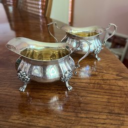 Set Of Two Vintage Pool Sterling Silver Dishes (DR)