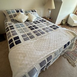 Queen Bedding Including Quilt, Shams, Bed Skirt, And Bed Spread (Upstairs BR)