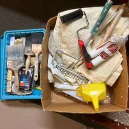 Paint Brushes, Drop Clothes And Other Supplies (Basement)