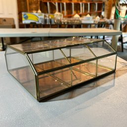 Glass And Metal Jewelry Display Case (Garage)