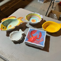 Fish Bowls And Lobster Plates (Garage)