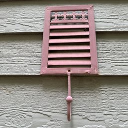 Small Painted Metal Outdoor Hook (Back Patio)