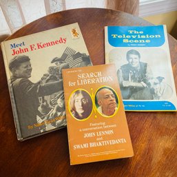 Trio Of Vintage Books, Meet JFK, The Television Scene & Meet Liberation (LR)
