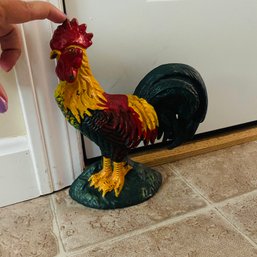 Colorful Metal Rooster Door Stop (Kitchen)