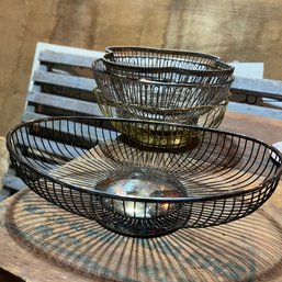 Set Of Four Metal Baskets (Garage)