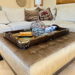 Large Tray With Decorative Items And Books (Living Room)