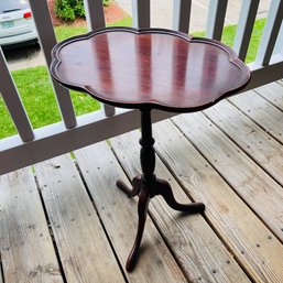 Small Dark Wooden Side Table